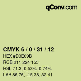 Color code: CMYK 6 / 0 / 31 / 12 | qconv.com