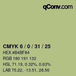 Color code: CMYK 6 / 0 / 31 / 25 | qconv.com