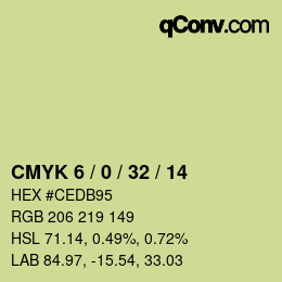 カラーコード: CMYK 6 / 0 / 32 / 14 | qconv.com