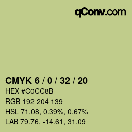 Color code: CMYK 6 / 0 / 32 / 20 | qconv.com