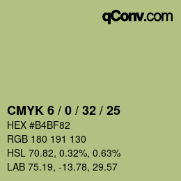 カラーコード: CMYK 6 / 0 / 32 / 25 | qconv.com