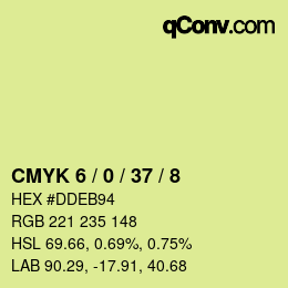 Color code: CMYK 6 / 0 / 37 / 8 | qconv.com