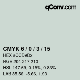 Color code: CMYK 6 / 0 / 3 / 15 | qconv.com