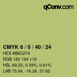 Color code: CMYK 6 / 0 / 40 / 24 | qconv.com