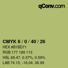 Color code: CMYK 6 / 0 / 40 / 26 | qconv.com