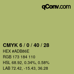カラーコード: CMYK 6 / 0 / 40 / 28 | qconv.com