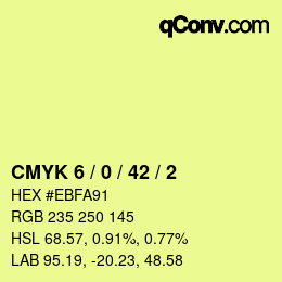 Color code: CMYK 6 / 0 / 42 / 2 | qconv.com