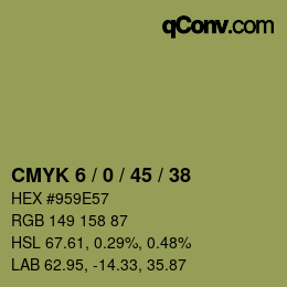 Color code: CMYK 6 / 0 / 45 / 38 | qconv.com