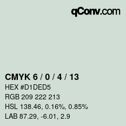 Color code: CMYK 6 / 0 / 4 / 13 | qconv.com
