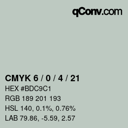 Color code: CMYK 6 / 0 / 4 / 21 | qconv.com