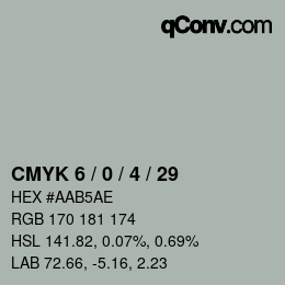 Color code: CMYK 6 / 0 / 4 / 29 | qconv.com