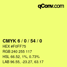 Color code: CMYK 6 / 0 / 54 / 0 | qconv.com