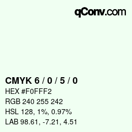 Color code: CMYK 6 / 0 / 5 / 0 | qconv.com