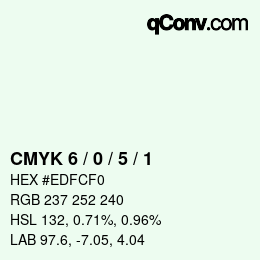 Color code: CMYK 6 / 0 / 5 / 1 | qconv.com