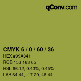 颜色代码: CMYK 6 / 0 / 60 / 36 | qconv.com