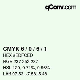 Color code: CMYK 6 / 0 / 6 / 1 | qconv.com