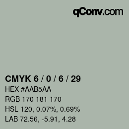 Color code: CMYK 6 / 0 / 6 / 29 | qconv.com