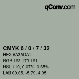 Color code: CMYK 6 / 0 / 7 / 32 | qconv.com