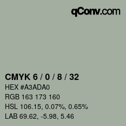 Color code: CMYK 6 / 0 / 8 / 32 | qconv.com