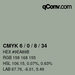 Color code: CMYK 6 / 0 / 8 / 34 | qconv.com