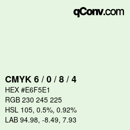 Color code: CMYK 6 / 0 / 8 / 4 | qconv.com