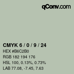 Color code: CMYK 6 / 0 / 9 / 24 | qconv.com