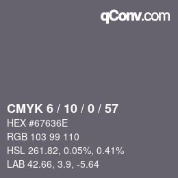Color code: CMYK 6 / 10 / 0 / 57 | qconv.com