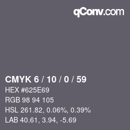 Color code: CMYK 6 / 10 / 0 / 59 | qconv.com