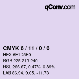 Color code: CMYK 6 / 11 / 0 / 6 | qconv.com