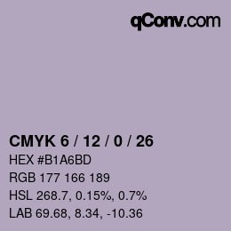 Color code: CMYK 6 / 12 / 0 / 26 | qconv.com