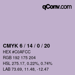 Color code: CMYK 6 / 14 / 0 / 20 | qconv.com