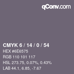 Color code: CMYK 6 / 14 / 0 / 54 | qconv.com