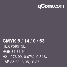 Color code: CMYK 6 / 14 / 0 / 63 | qconv.com