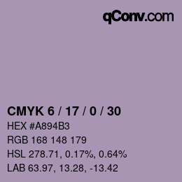 Color code: CMYK 6 / 17 / 0 / 30 | qconv.com