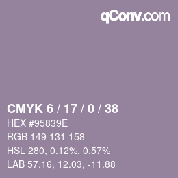 颜色代码: CMYK 6 / 17 / 0 / 38 | qconv.com