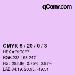 Color code: CMYK 6 / 20 / 0 / 3 | qconv.com