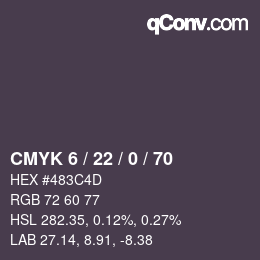 Código de color: CMYK 6 / 22 / 0 / 70 | qconv.com