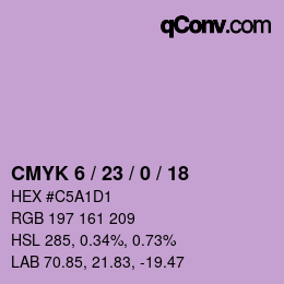 Color code: CMYK 6 / 23 / 0 / 18 | qconv.com