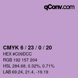 Color code: CMYK 6 / 23 / 0 / 20 | qconv.com