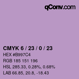 Color code: CMYK 6 / 23 / 0 / 23 | qconv.com