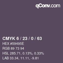 Color code: CMYK 6 / 23 / 0 / 63 | qconv.com