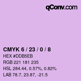 Color code: CMYK 6 / 23 / 0 / 8 | qconv.com