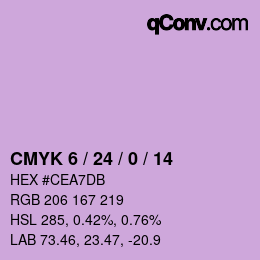 颜色代码: CMYK 6 / 24 / 0 / 14 | qconv.com