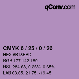 カラーコード: CMYK 6 / 25 / 0 / 26 | qconv.com