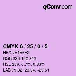 カラーコード: CMYK 6 / 25 / 0 / 5 | qconv.com