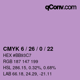 Color code: CMYK 6 / 26 / 0 / 22 | qconv.com