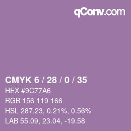 Color code: CMYK 6 / 28 / 0 / 35 | qconv.com