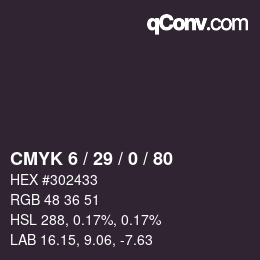 Color code: CMYK 6 / 29 / 0 / 80 | qconv.com