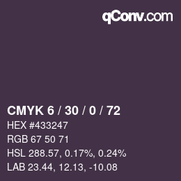 カラーコード: CMYK 6 / 30 / 0 / 72 | qconv.com