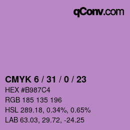 カラーコード: CMYK 6 / 31 / 0 / 23 | qconv.com